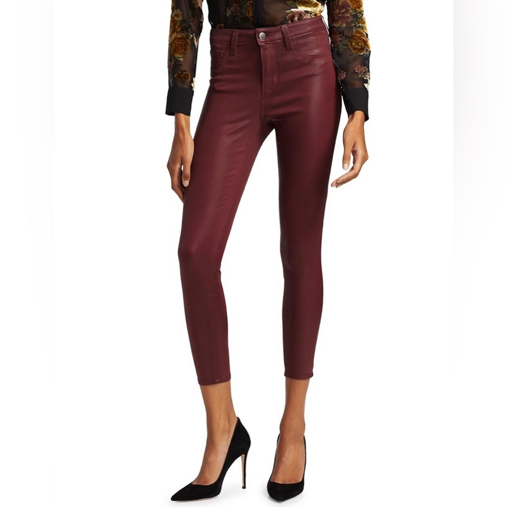 L’AGENCE Margot Coated Skinny Jeans - Picture 10 of 10